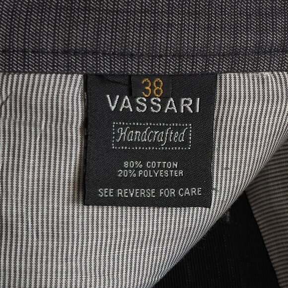 NWOT Vassari Handcrafted Charcoal Gray Jeans Size 38 - Picture 4 of 10